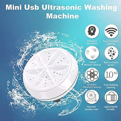 Mini Washing Machine Turbine Washing Machine Washing Machine Door Hinge Ultrasonic Lightweight Turbo Washer with USB Cable - for Home Camping Dorms Business College Rooms GenzVybs